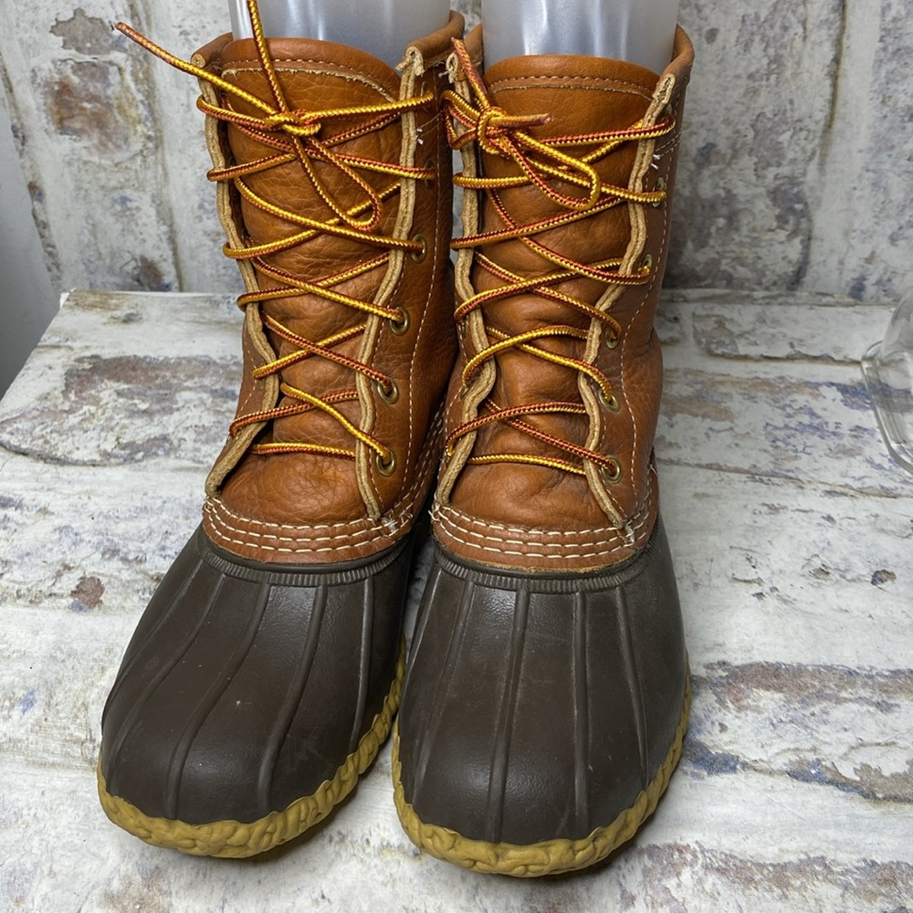 LL Bean Plaid Lined Bean Boots - Picture 3 of 7